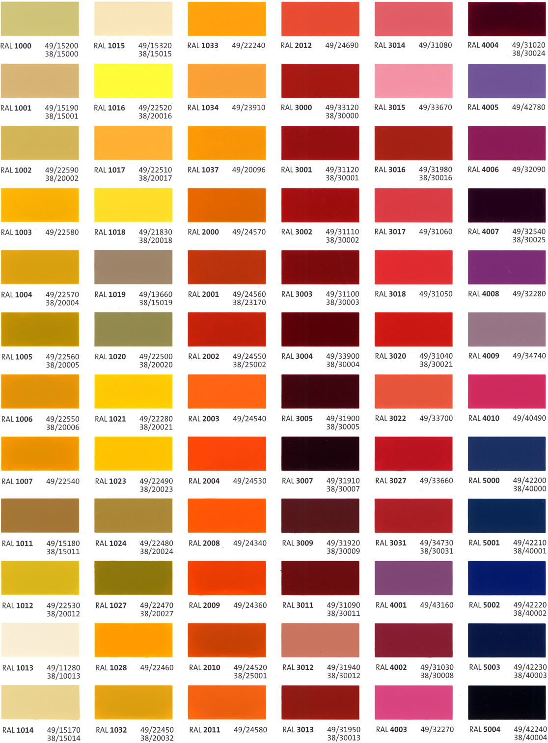 Custom Color Options - SHOPCO U.S.A., Inc.