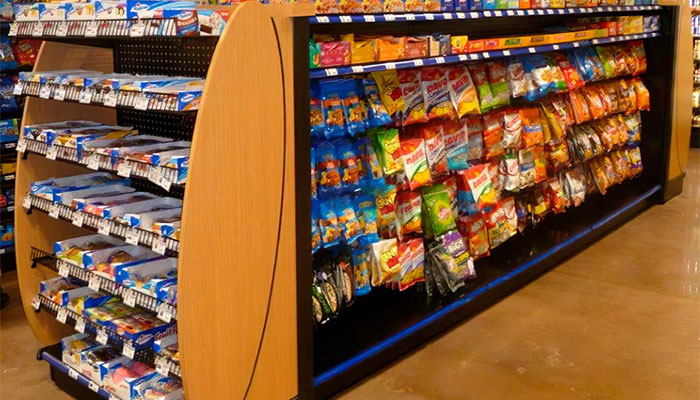Convenience store shelving