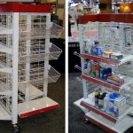 4 Way Wire Grid Shelving Gondola Racks