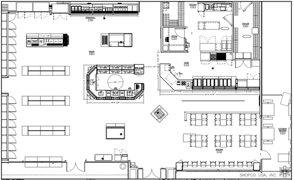 Convenience Store Floor Plans & Layouts SHOPCO U.S.A., Inc.