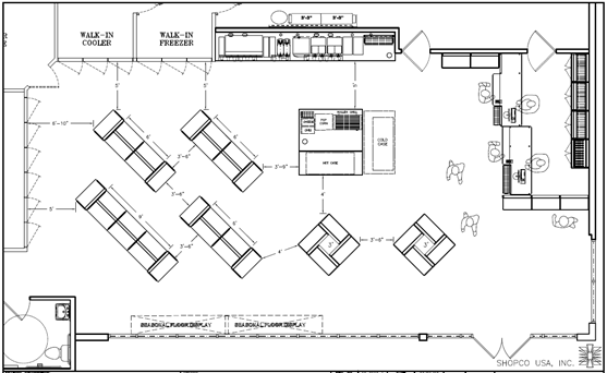 Convenience Store Floor Plans & Layouts SHOPCO U.S.A., Inc.