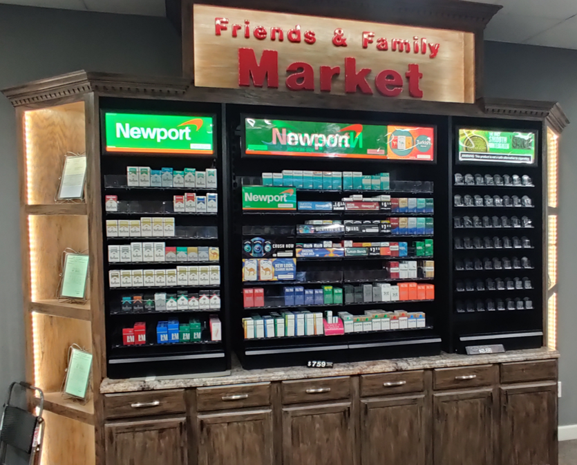 Tobacco fixtures - shelves