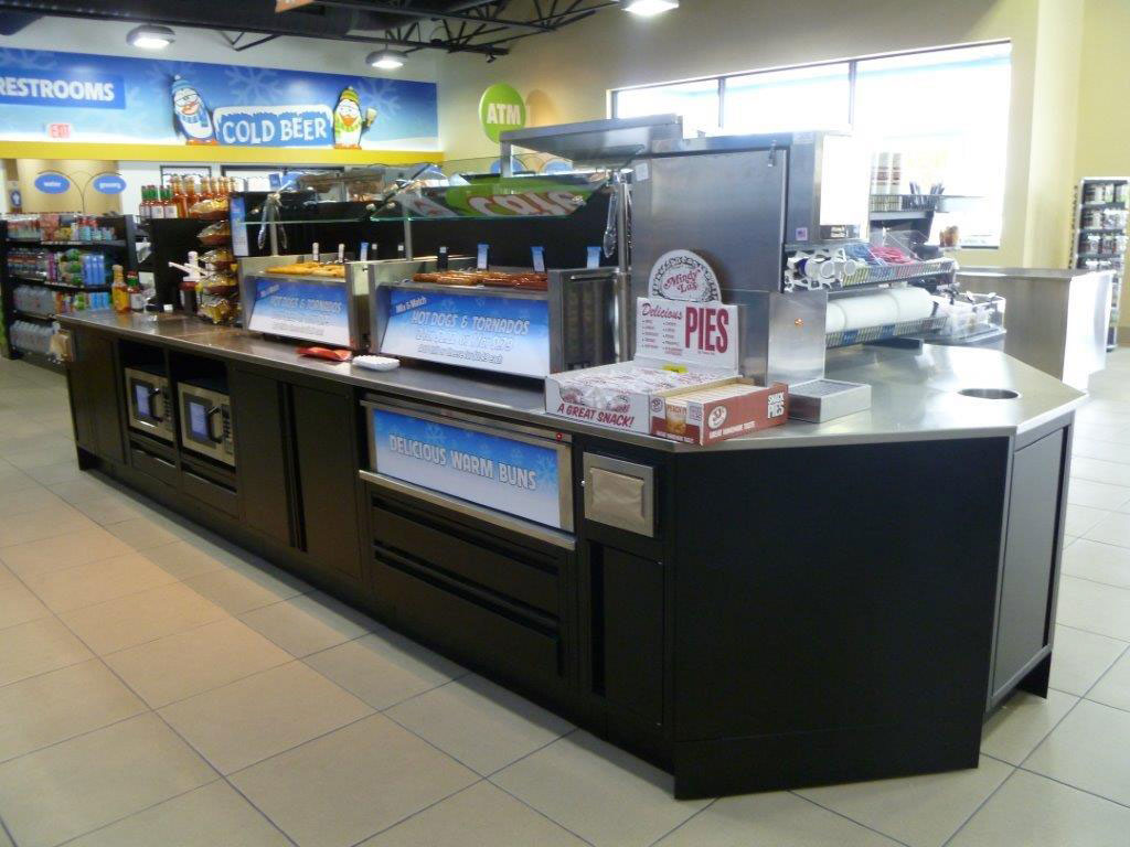 Metal and Food Service Counters for Convenience Stores