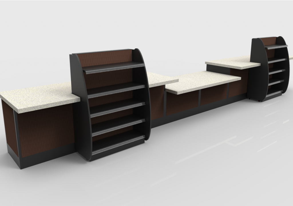 Retail Sales Counters & Checkout Counters for Convenience Stores