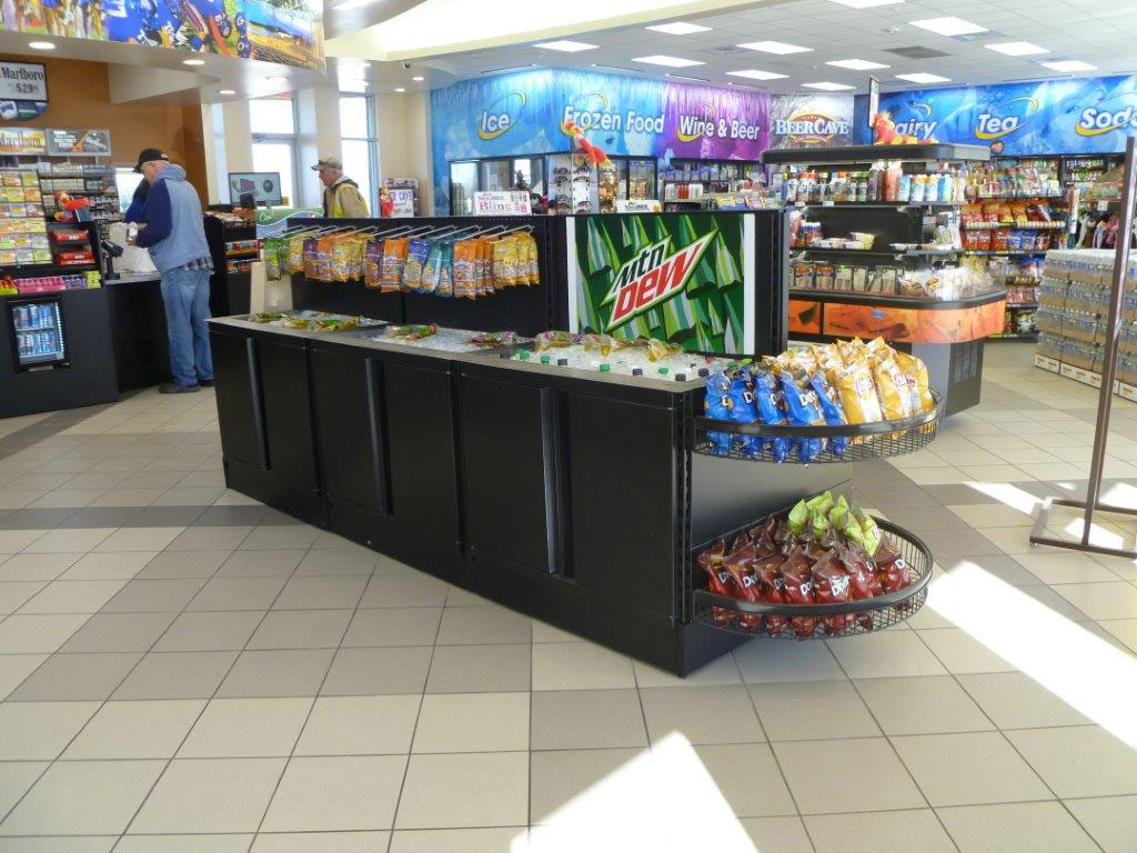 Metal Cabinets And Food Service Counters For Convenience Stores